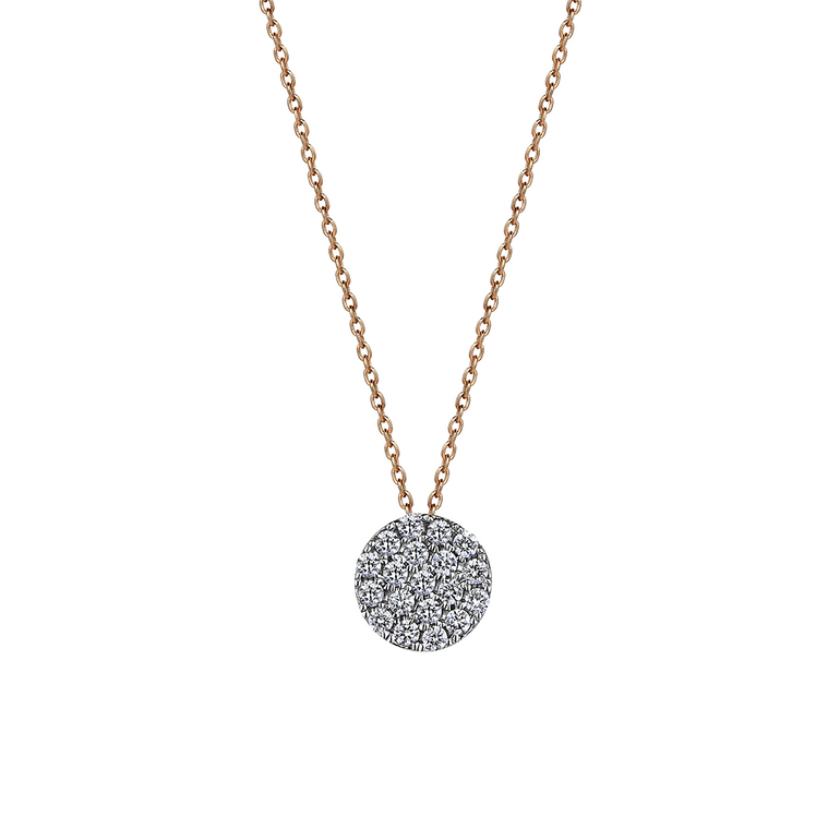 Rose diamond necklace discount