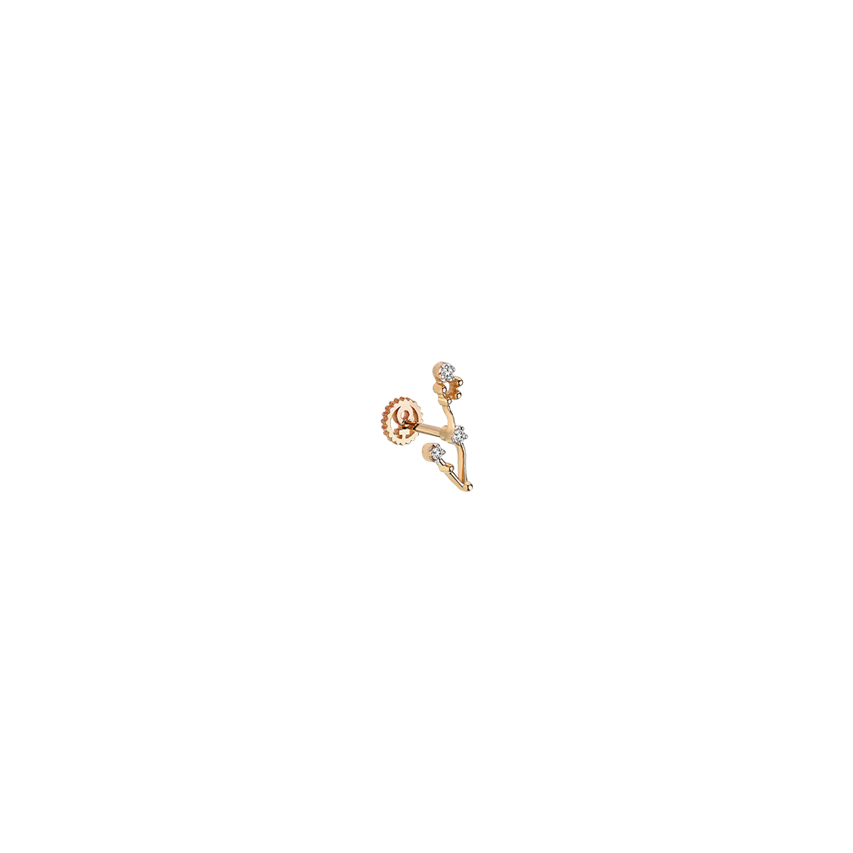 Zodiac Burç Piercing Sarı Altın