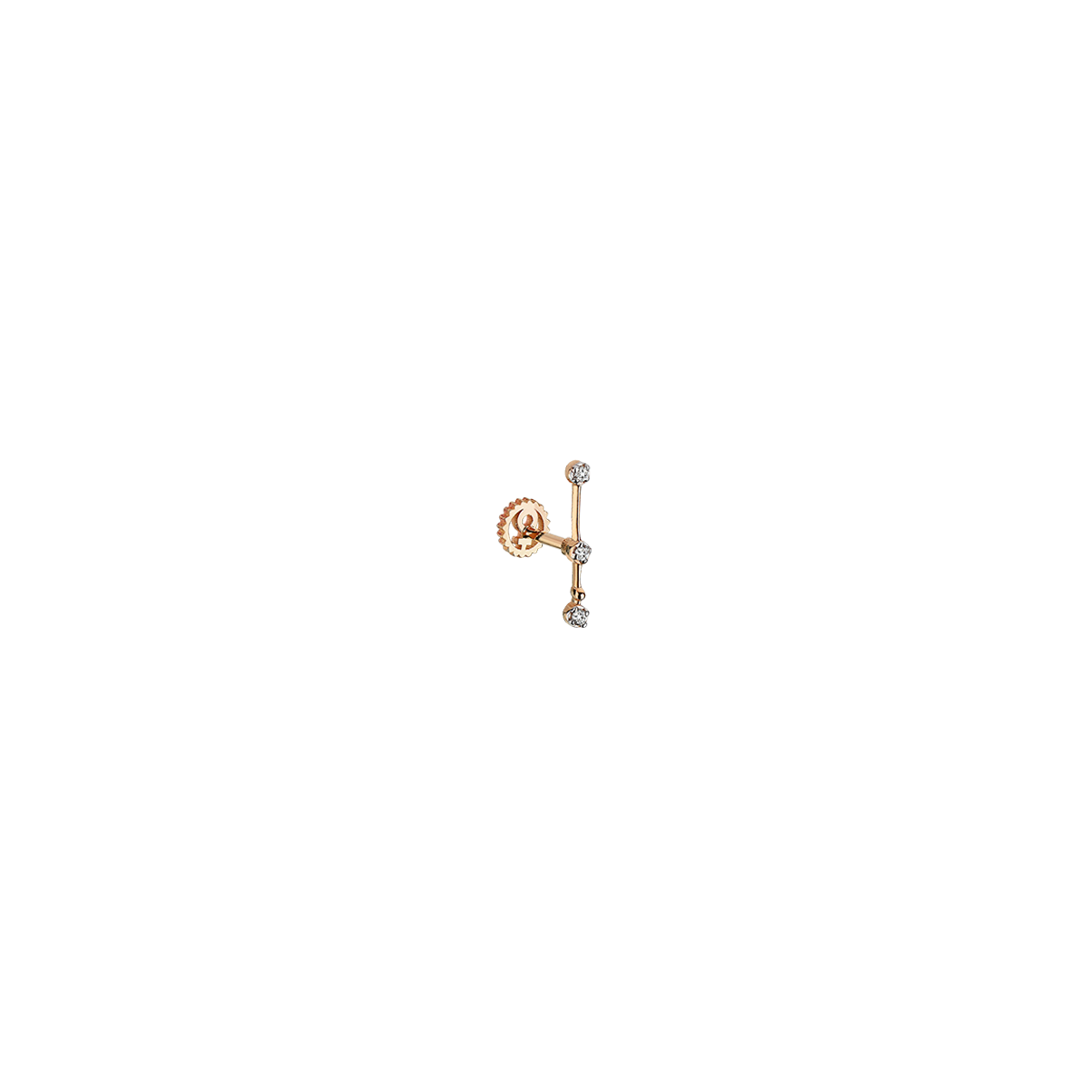 Zodiac Burç Piercing Sarı Altın